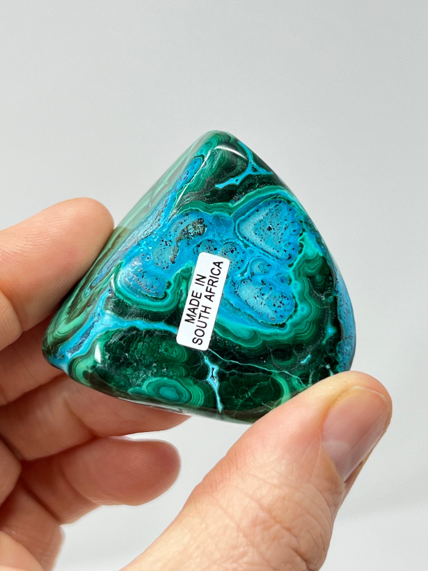 Malacolla Polished Stone, Malachite, Chrysocolla, Africa Minerals