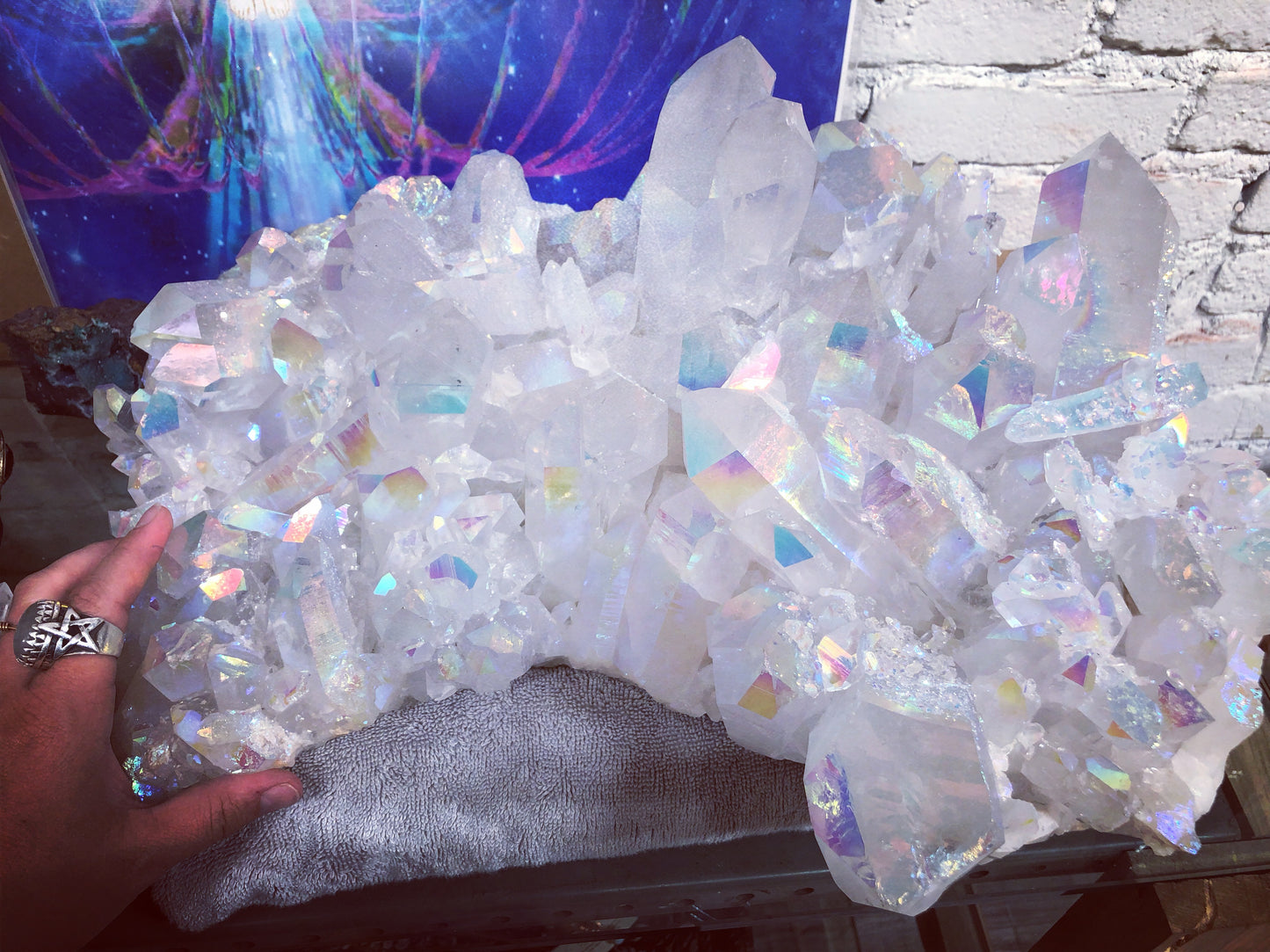 Extra Large Angel Aura Quartz Decorator