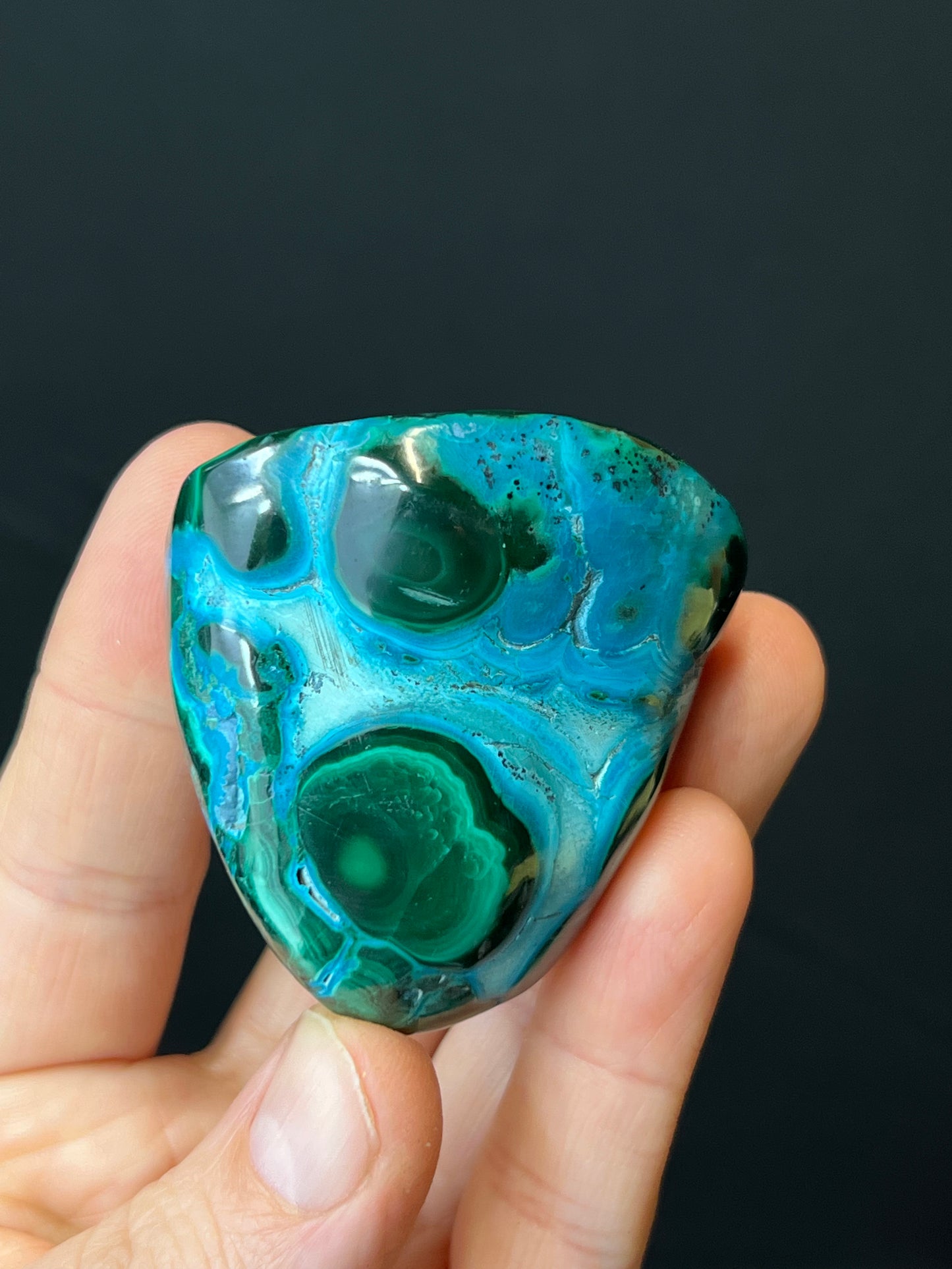 Malacolla Polished Stone, Malachite, Chrysocolla, Africa Minerals