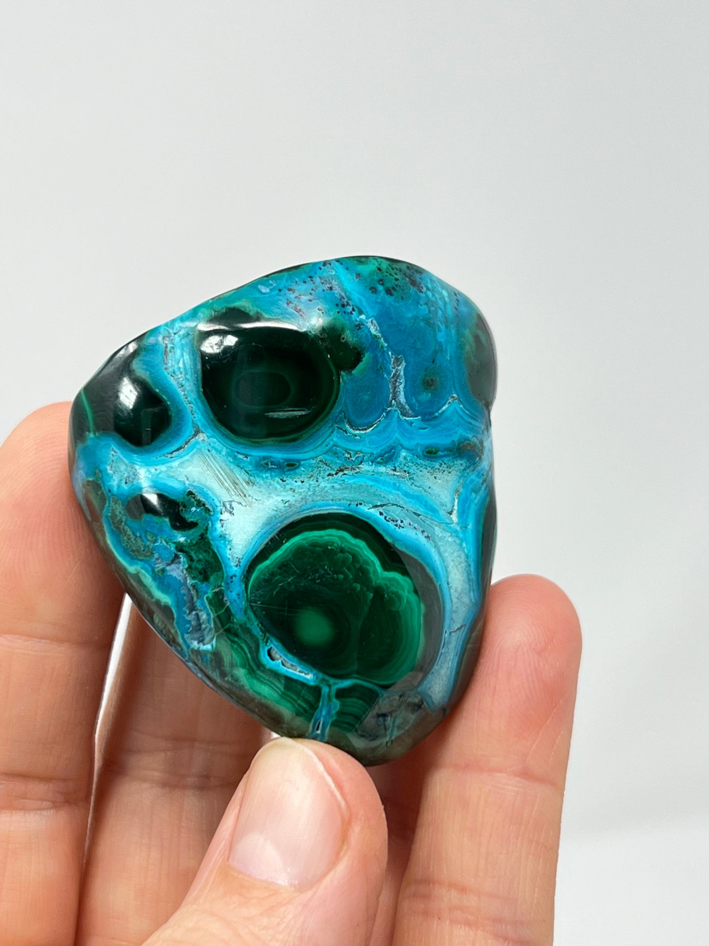 Malacolla Polished Stone, Malachite, Chrysocolla, Africa Minerals
