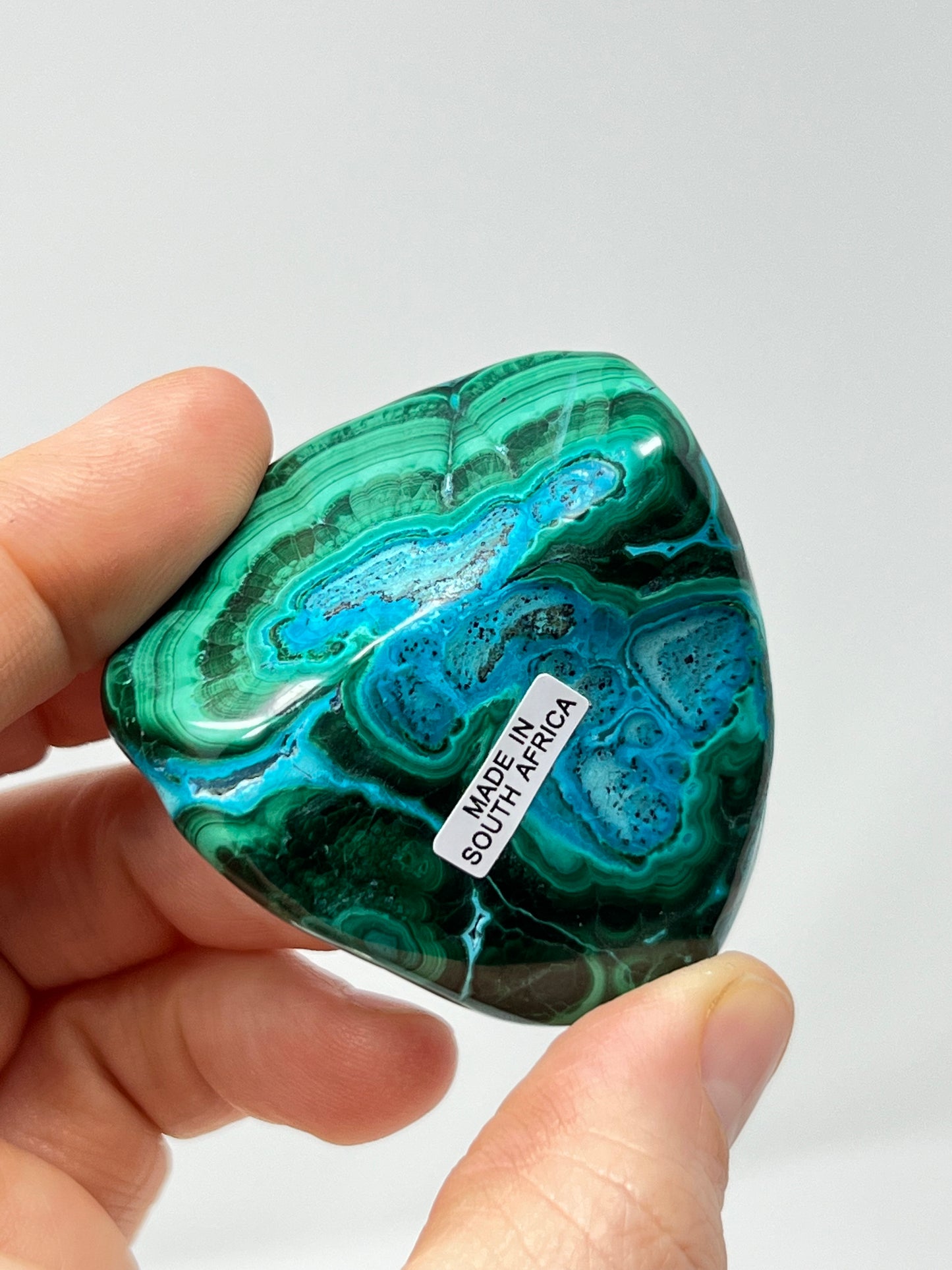 Malacolla Polished Stone, Malachite, Chrysocolla, Africa Minerals