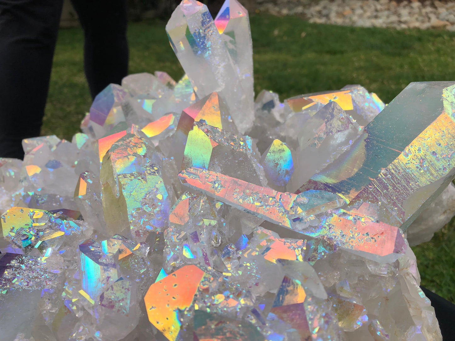 Extra Large Angel Aura Quartz Decorator