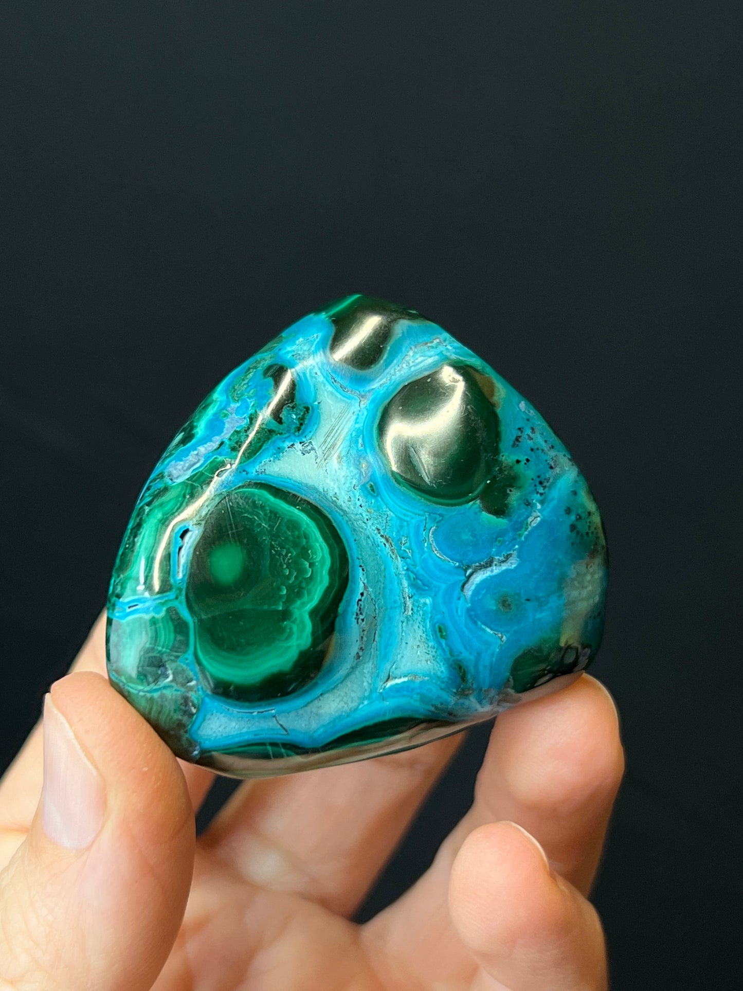 Malacolla Polished Stone, Malachite, Chrysocolla, Africa Minerals