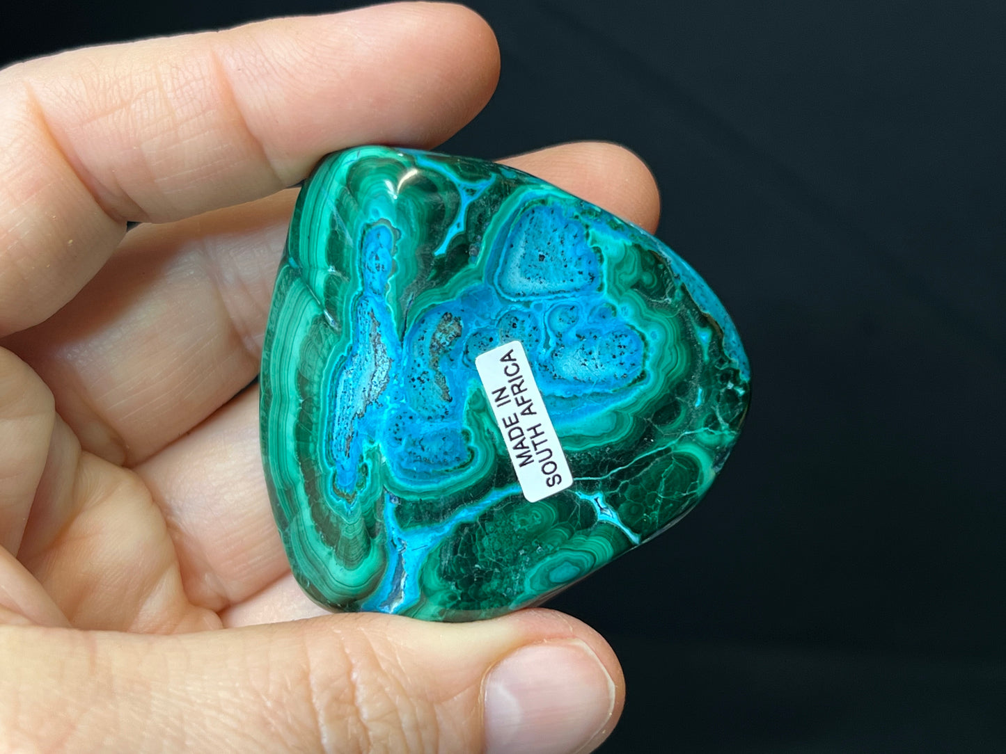 Malacolla Polished Stone, Malachite, Chrysocolla, Africa Minerals