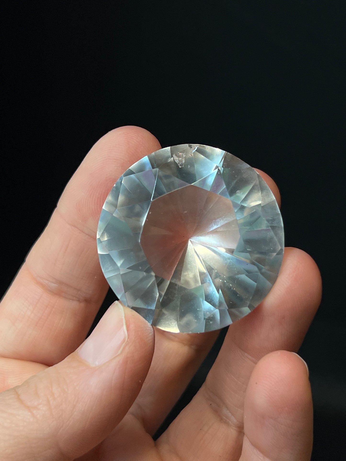 Clear Quartz Faceted Jewel