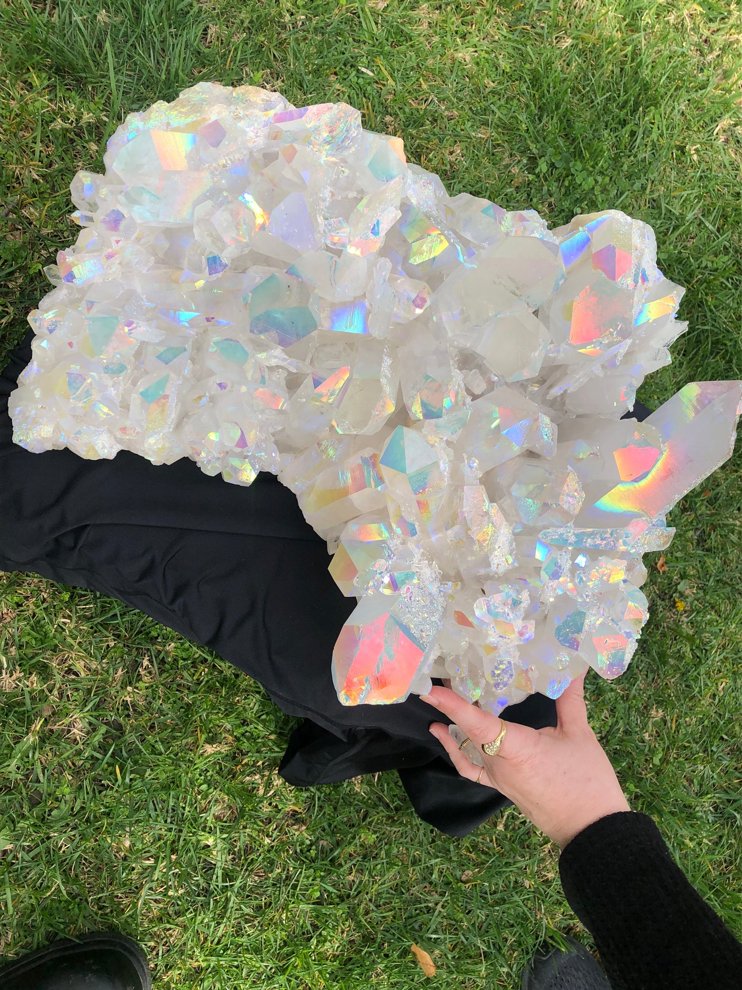 Extra Large Angel Aura Quartz Decorator