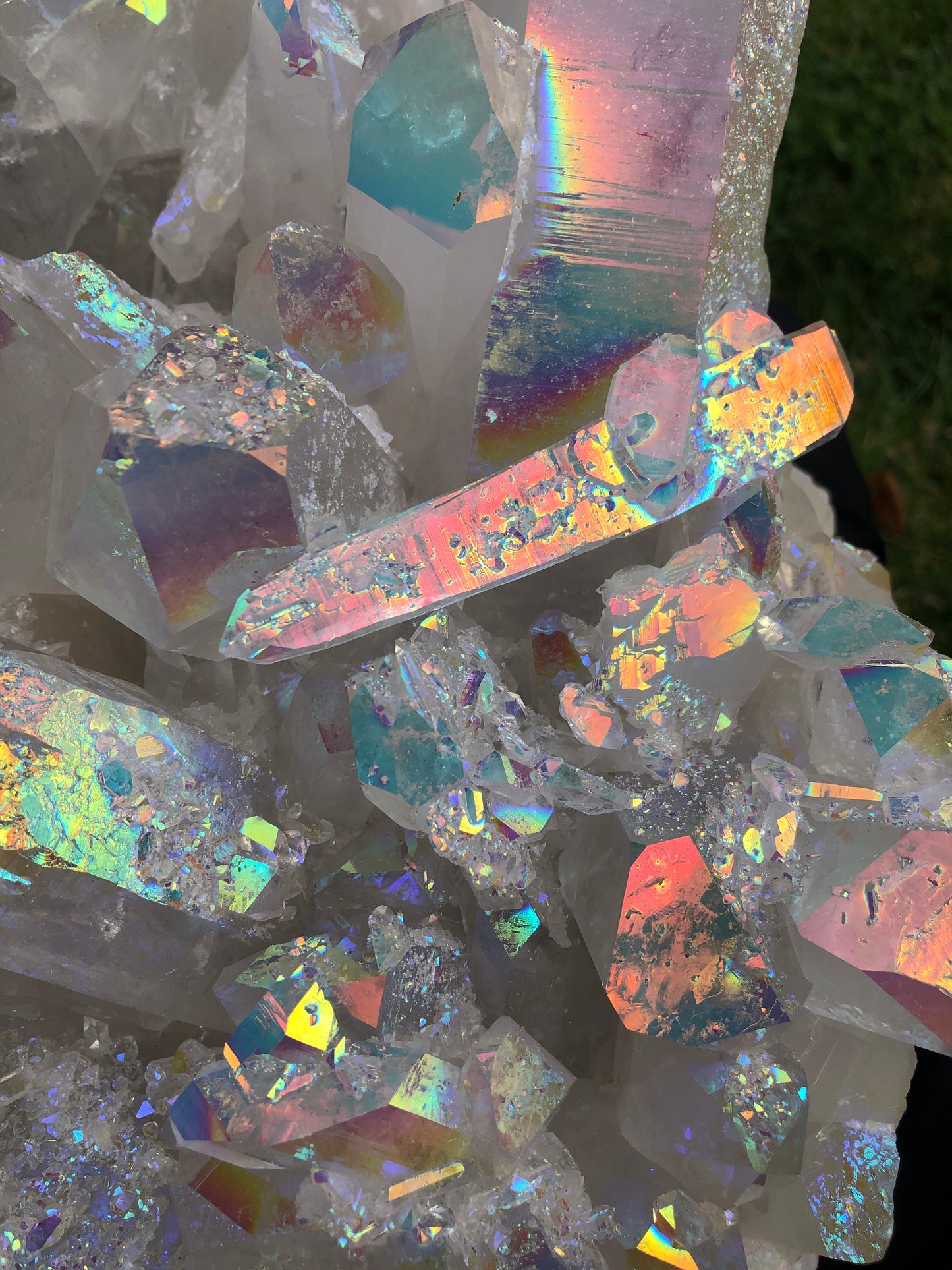 Extra Large Angel Aura Quartz Decorator