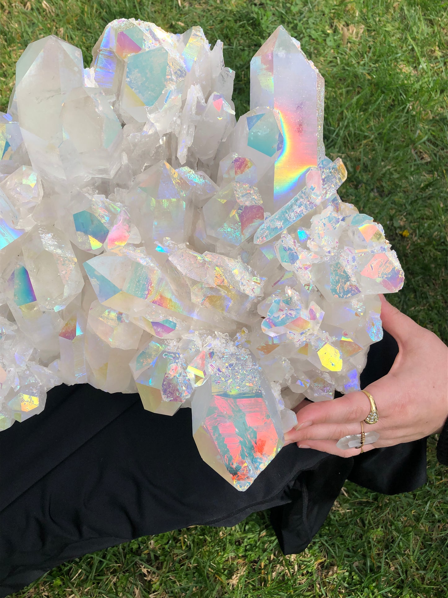 Extra Large Angel Aura Quartz Decorator