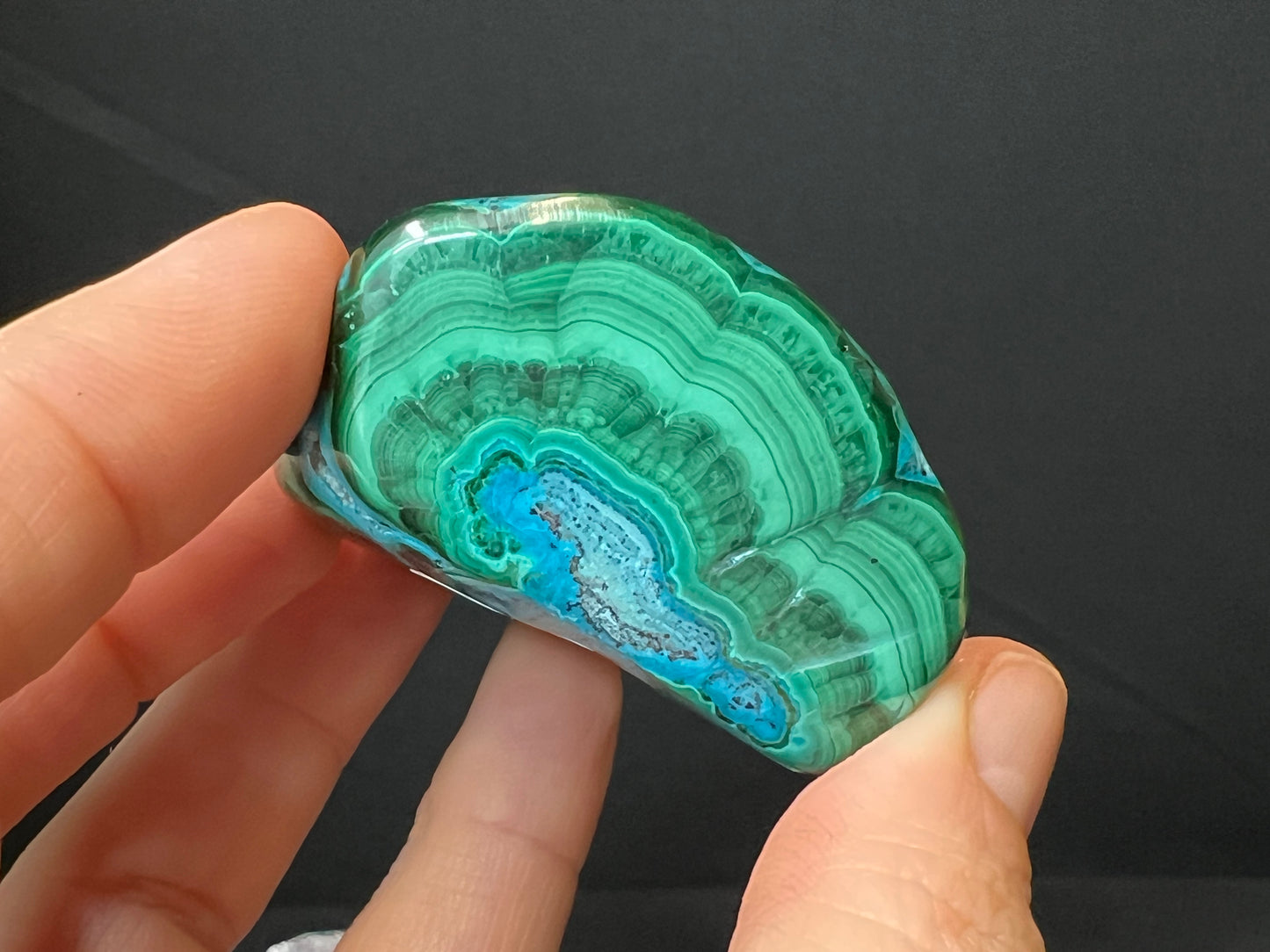 Malacolla Polished Stone, Malachite, Chrysocolla, Africa Minerals