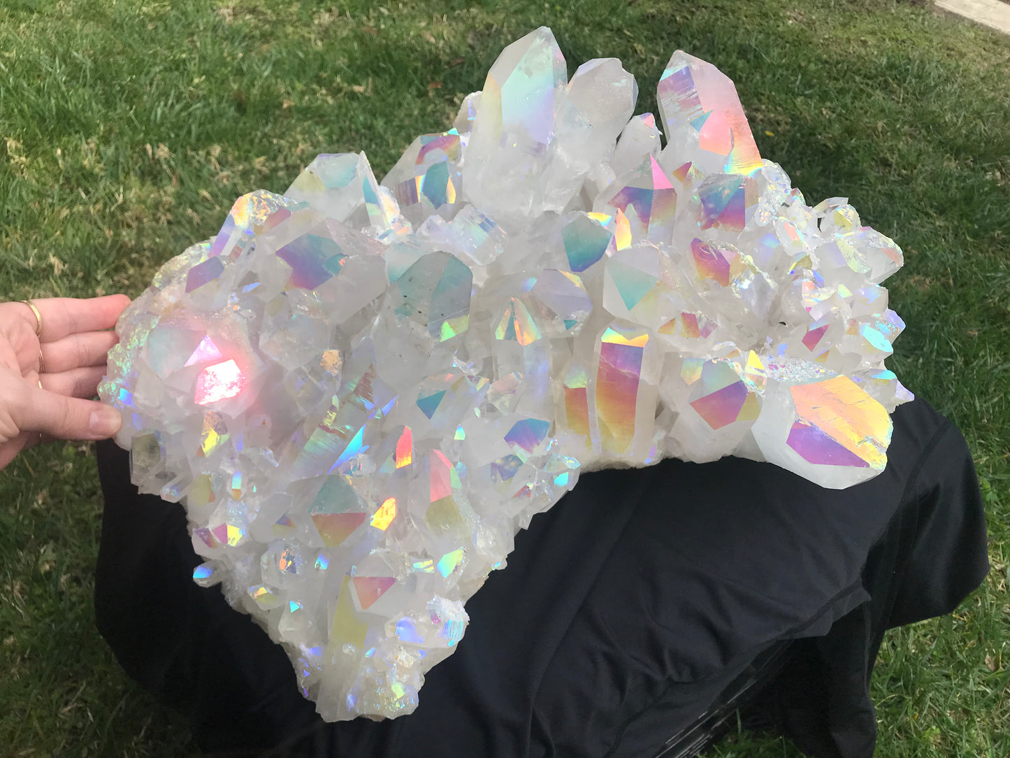 Extra Large Angel Aura Quartz Decorator