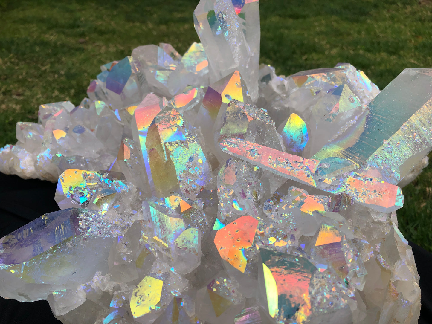 Extra Large Angel Aura Quartz Decorator