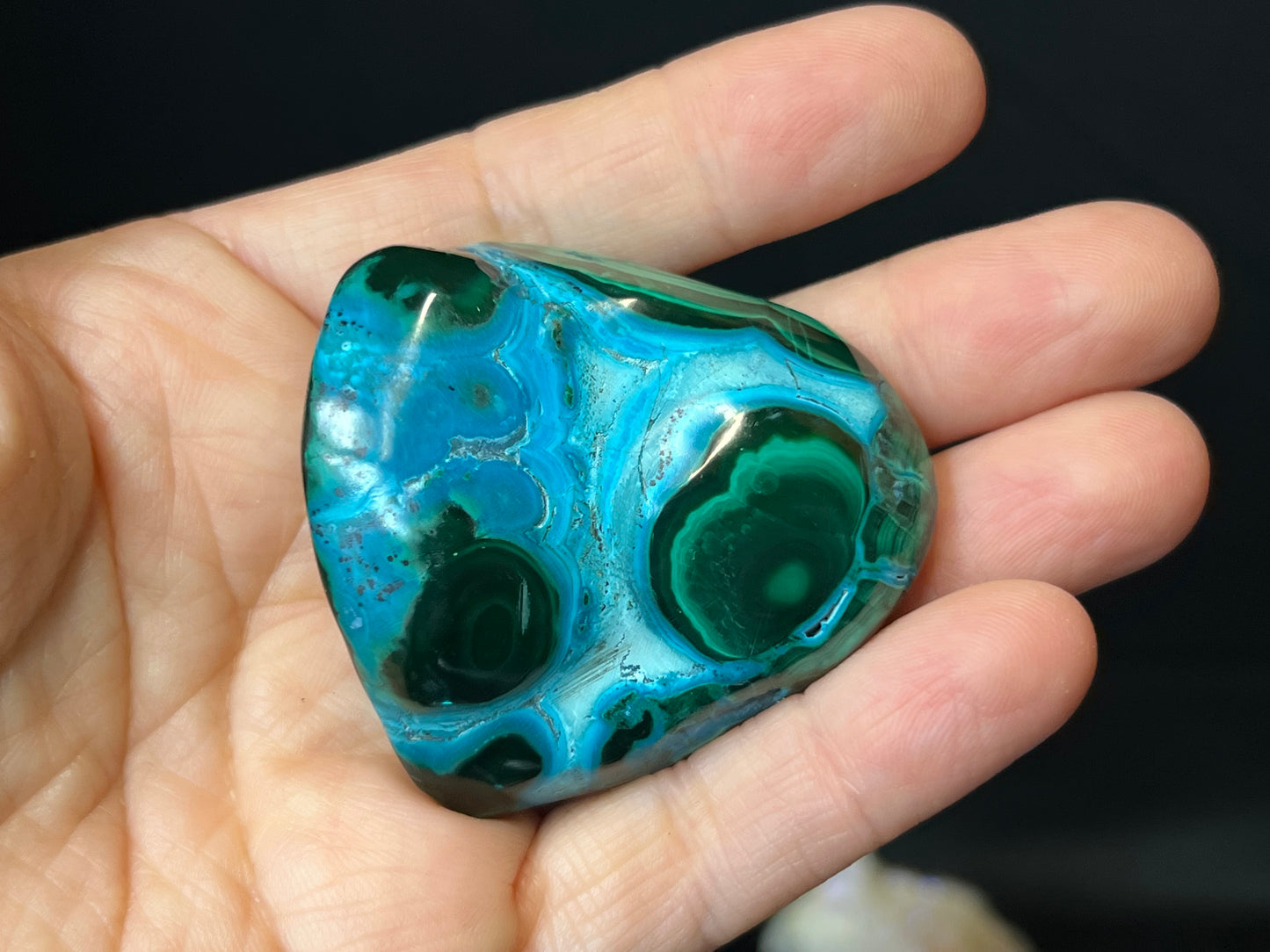 Malacolla Polished Stone, Malachite, Chrysocolla, Africa Minerals