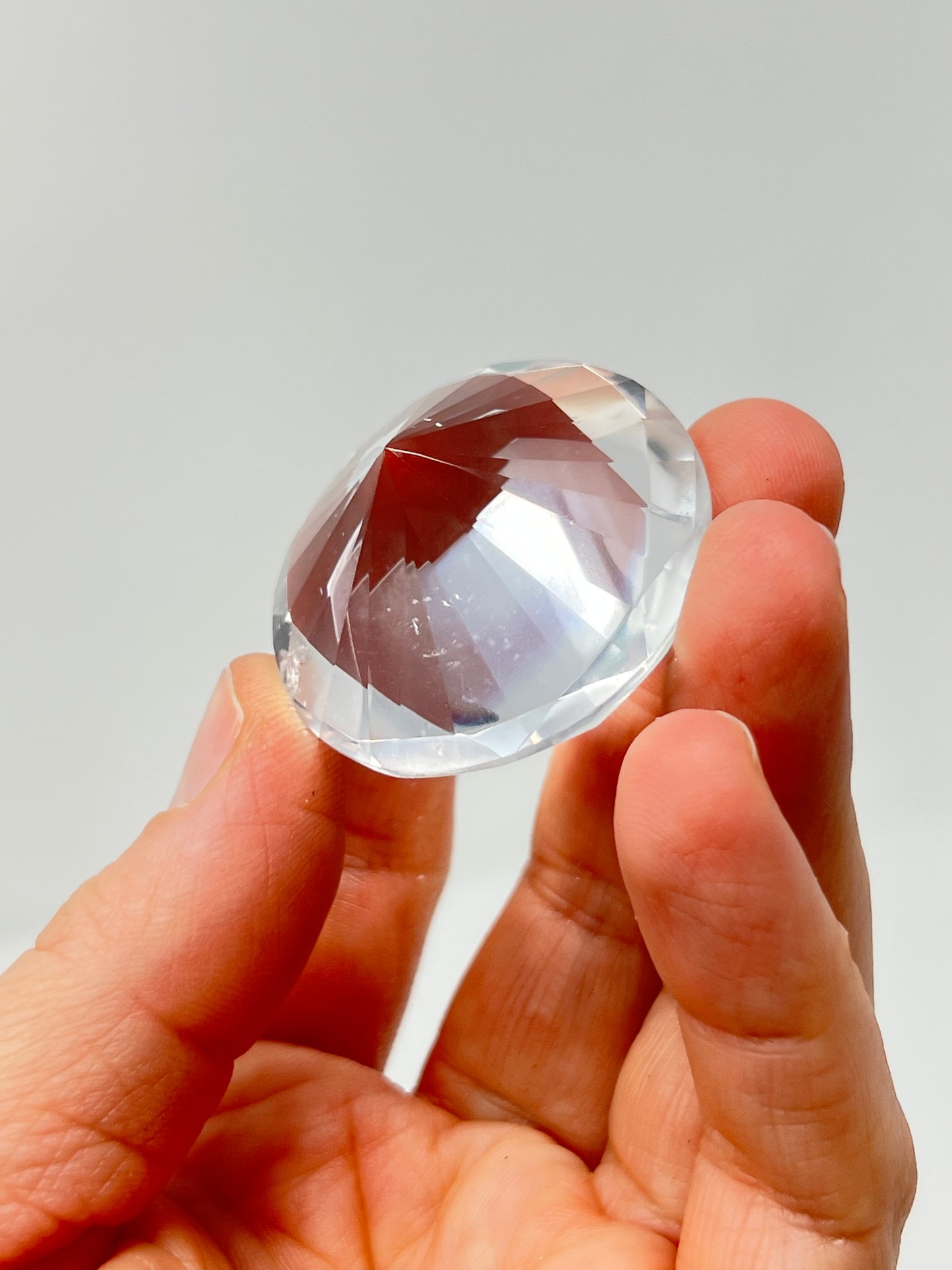 Clear Quartz Faceted Jewel