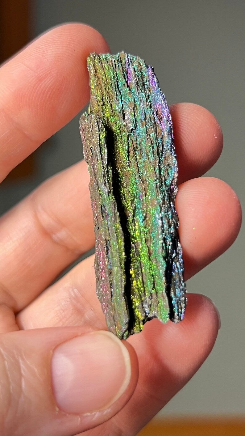 Iridescent Natural Hematite 47ct Andrade Mine, Brazil Rainbow Minerals