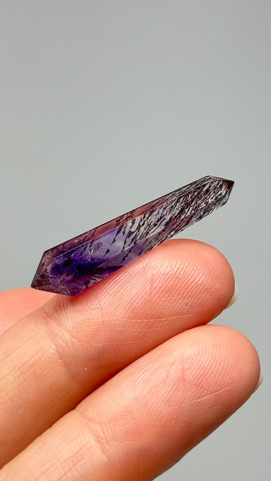Tiny Prismatic Super Seven DT Wand, Melody's Stone, Brazil