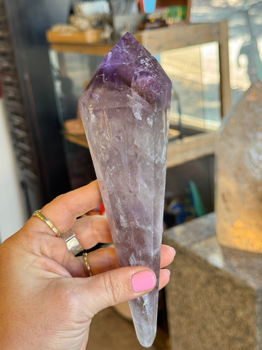 Dragon’s Tooth Amethyst Crystal Wand Brazil