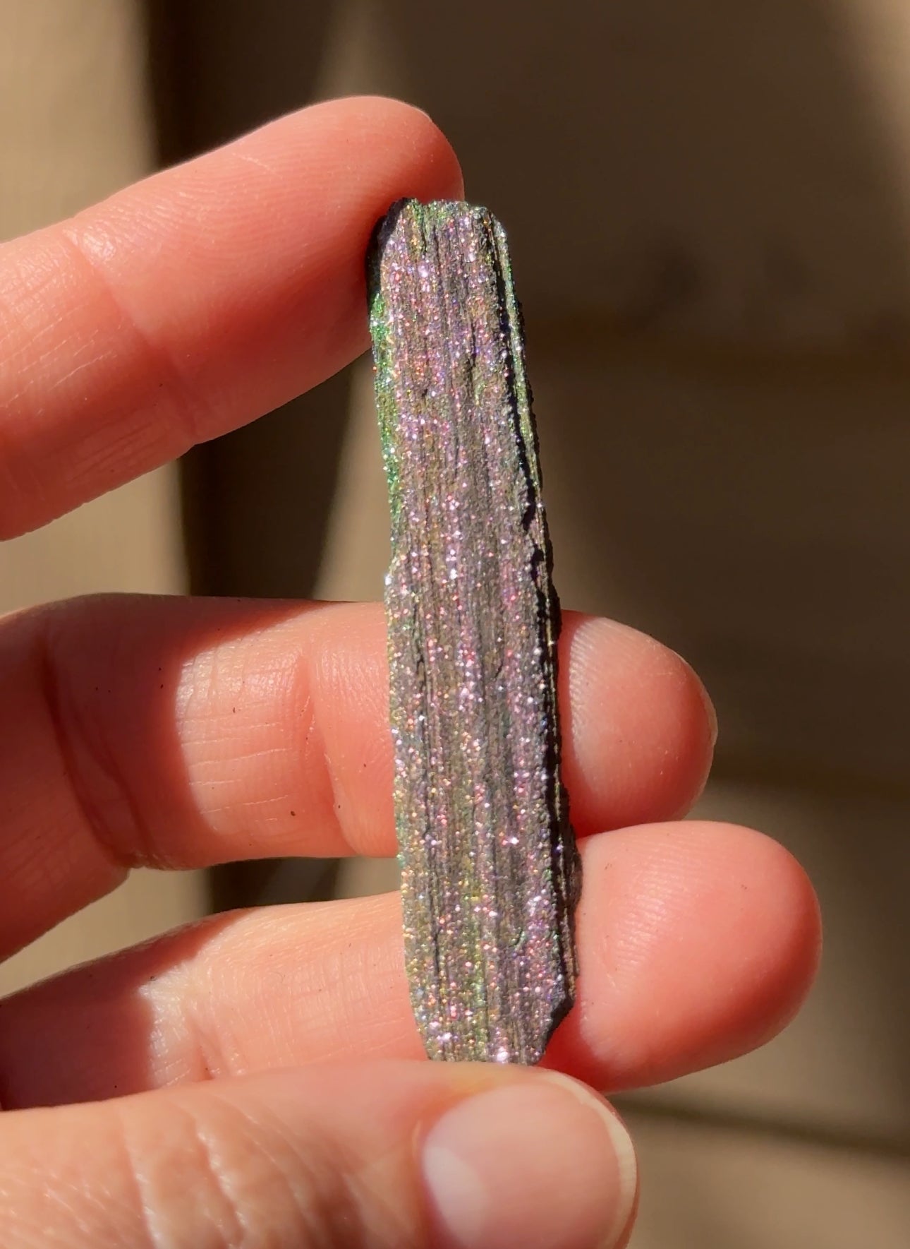 Iridescent Natural Hematite, 5g Andrade Mine, Brazil, Rainbow Hematite