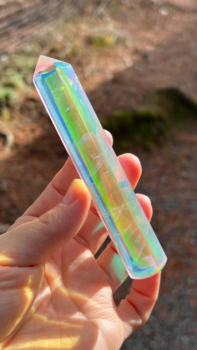 Angel Aura Quartz Wand