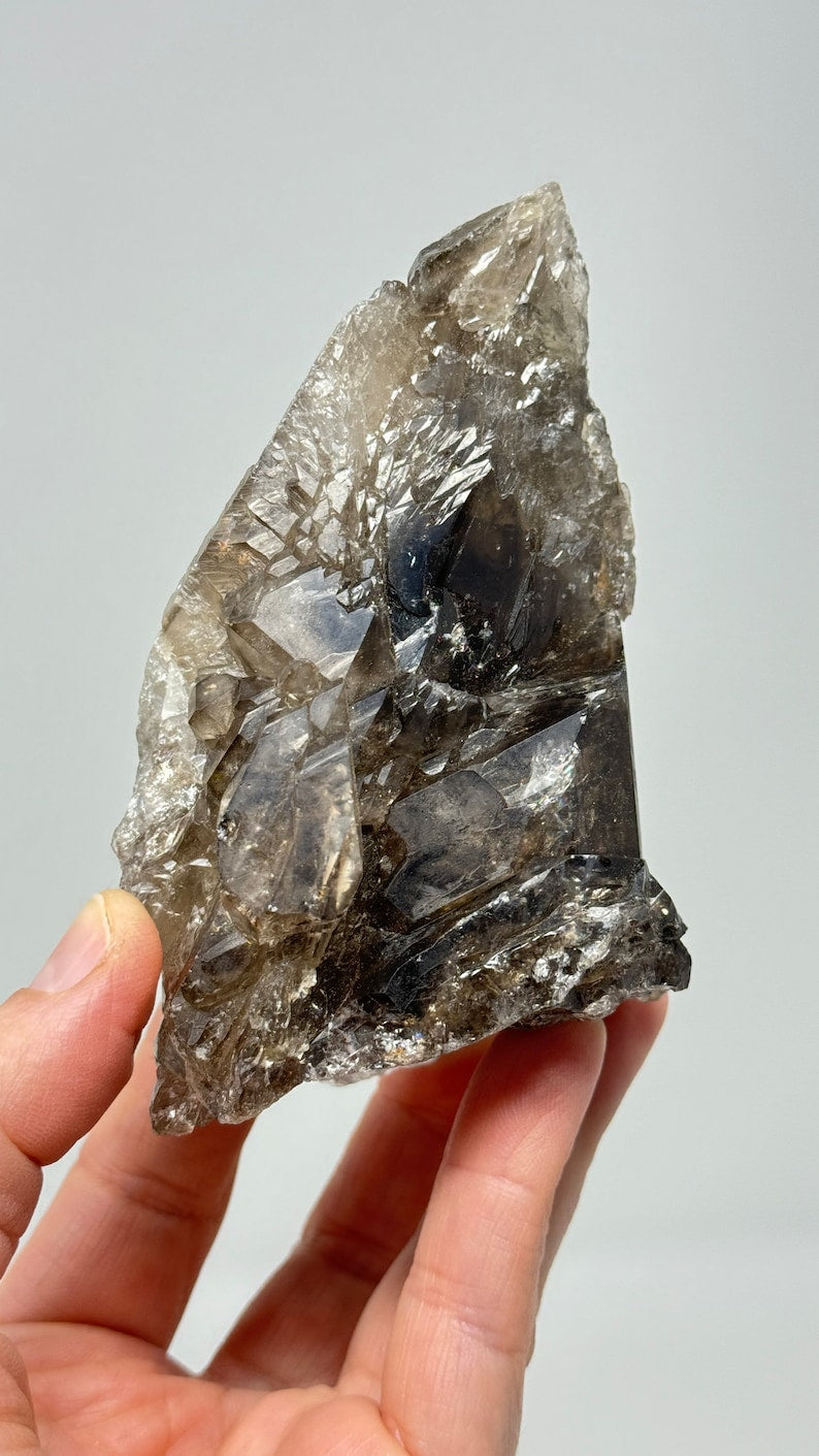 Smoky Elestial Quartz Crystal, Brazil