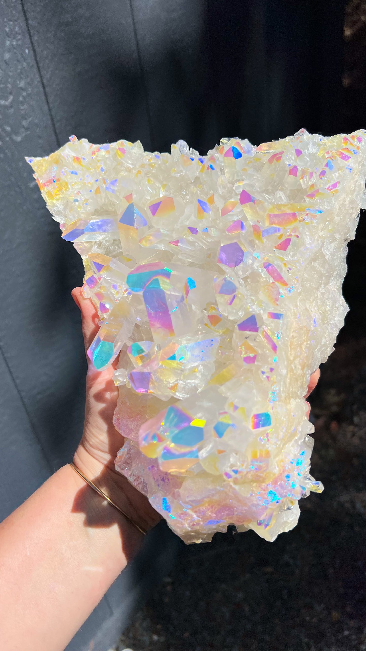 Large Angel Aura Quartz Cluster