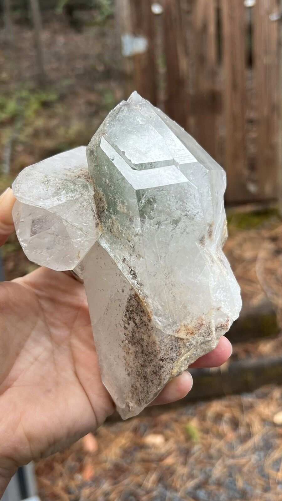 Large Lodolite Quartz Point, Brazil