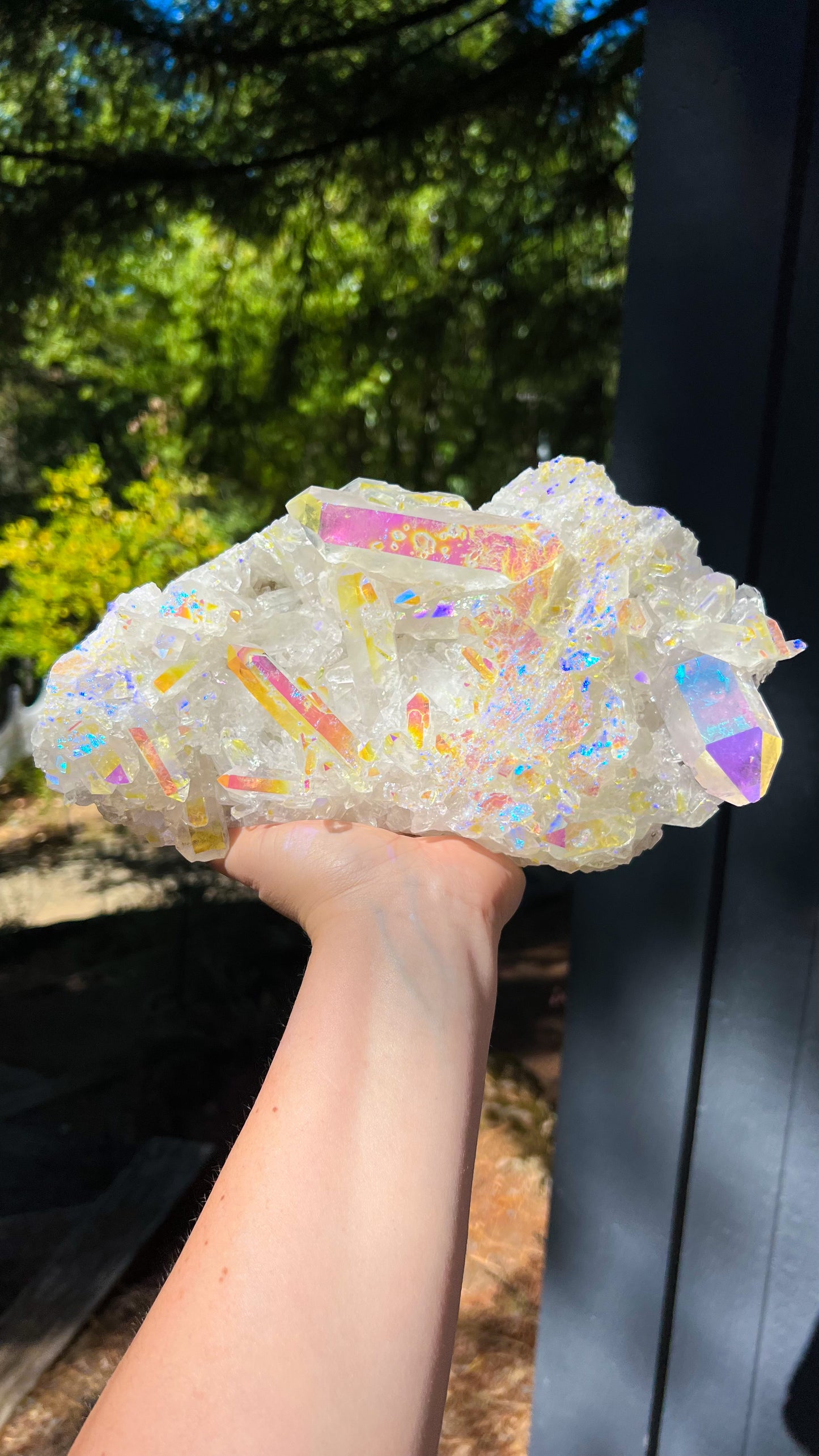 Angel Aura Quartz Cluster