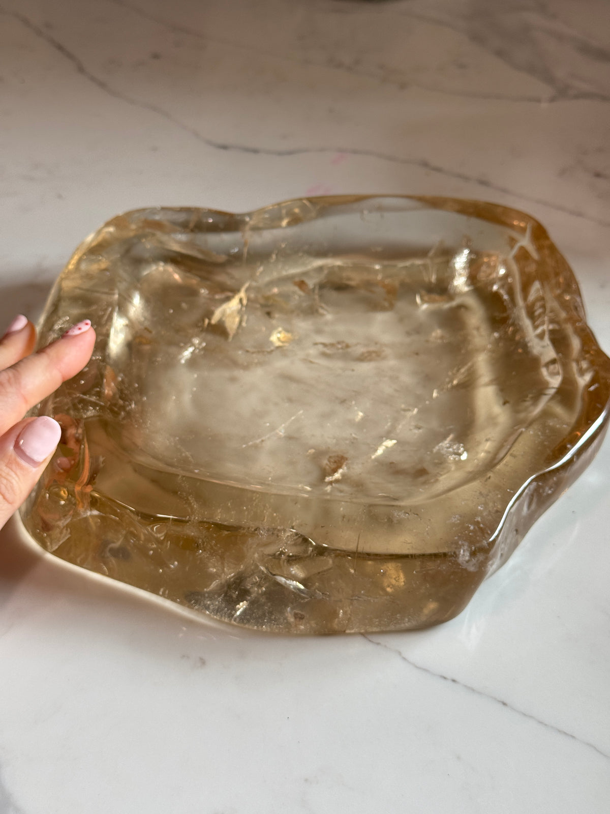 Rare Vintage Citrine Decorator Crystal