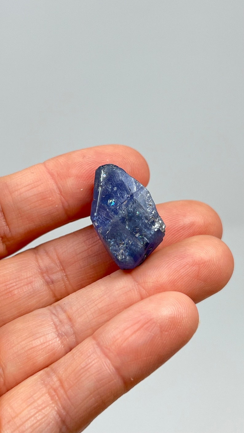 Blue-Violet Tanzanite Zoisite, Raw Crystal, 8.5g