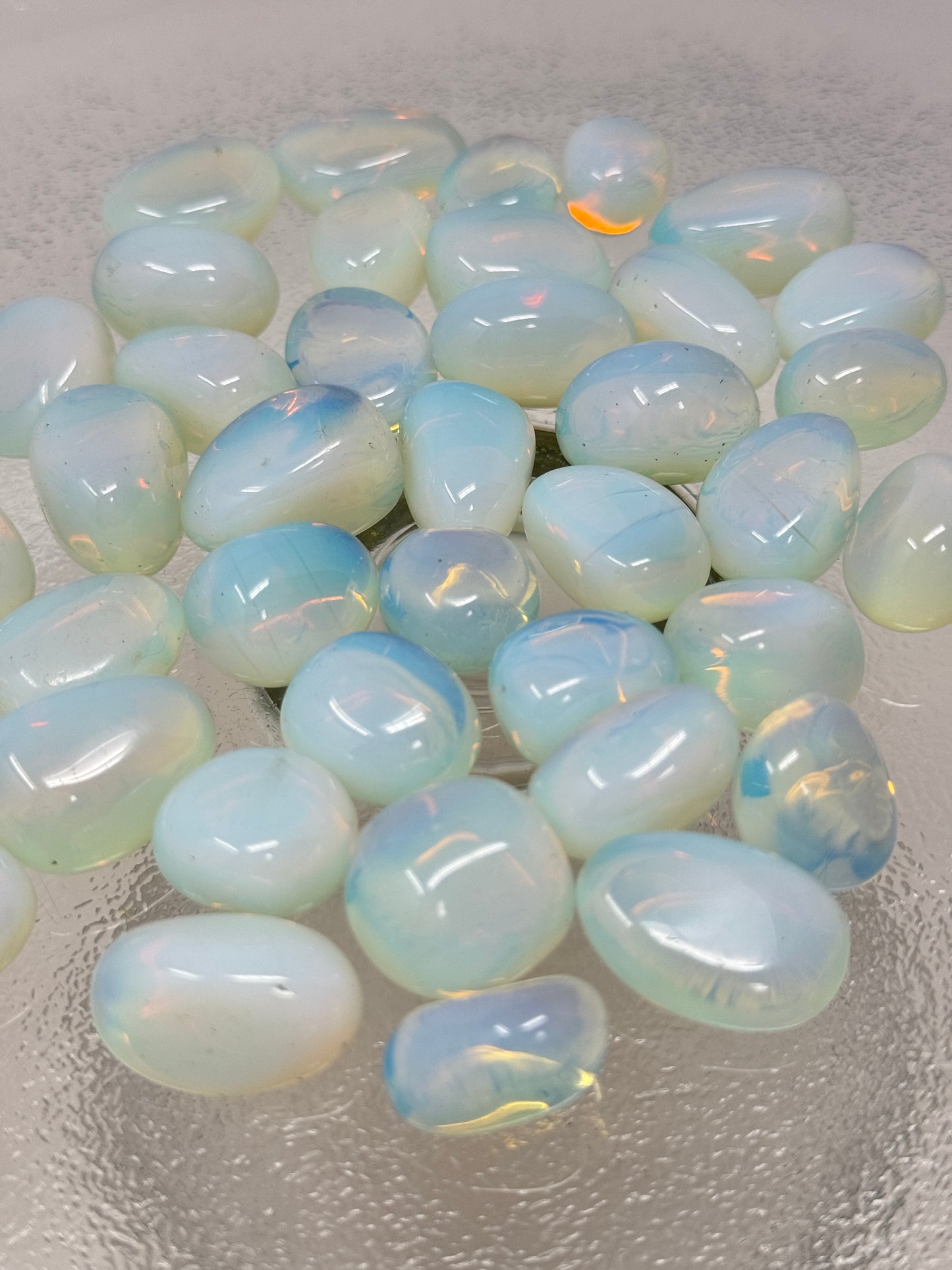 One Fire Opalite Tumbled Stone