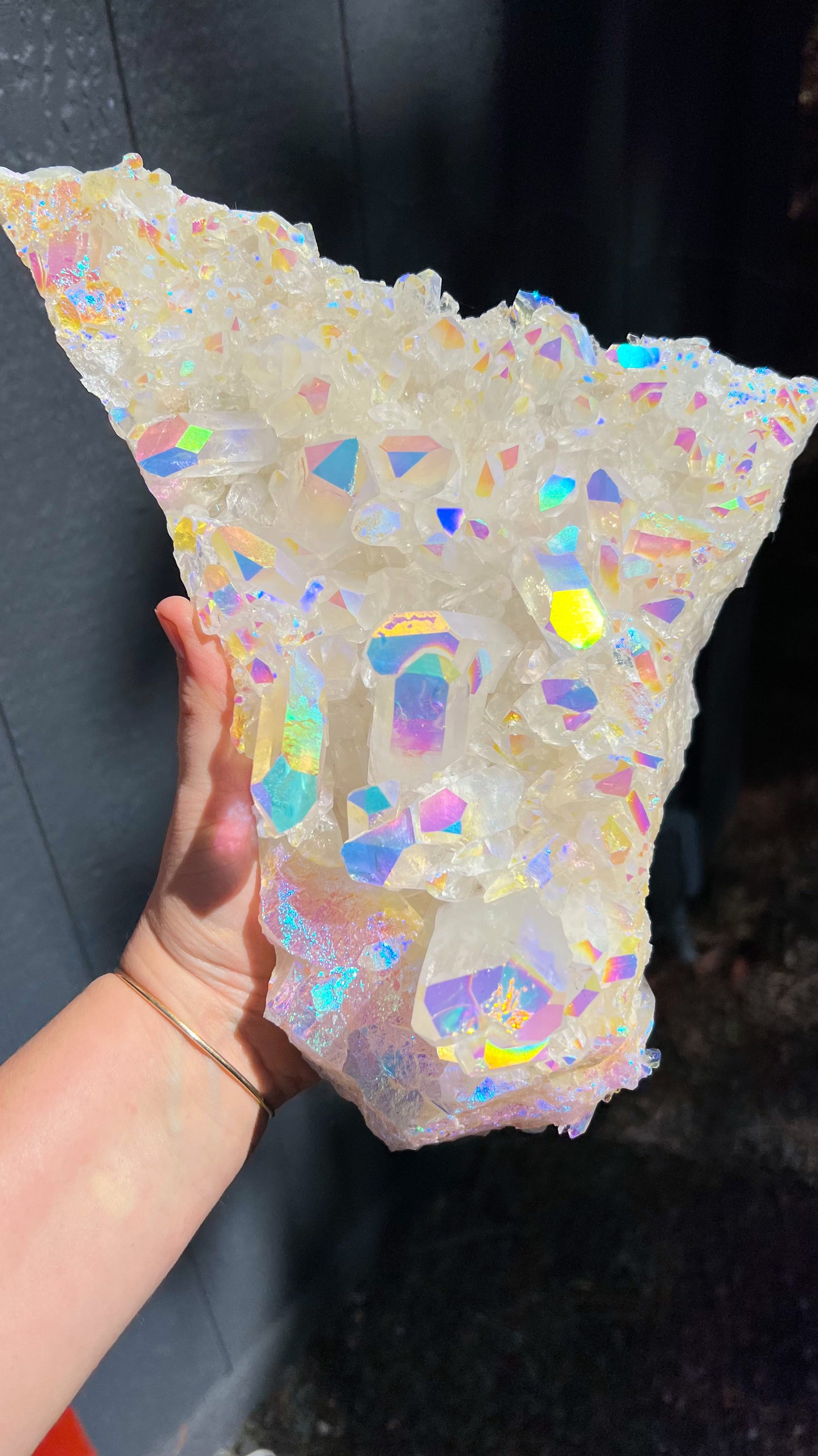 Large Angel Aura Quartz Cluster