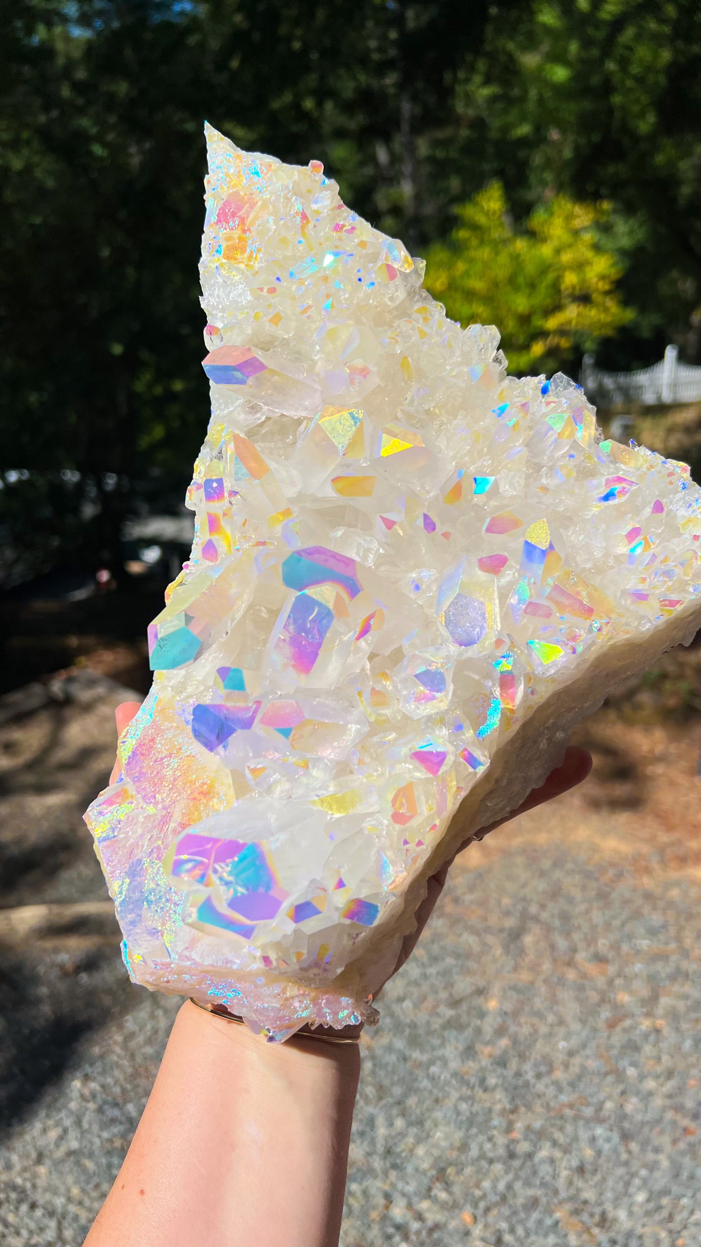 Large Angel Aura Quartz Cluster