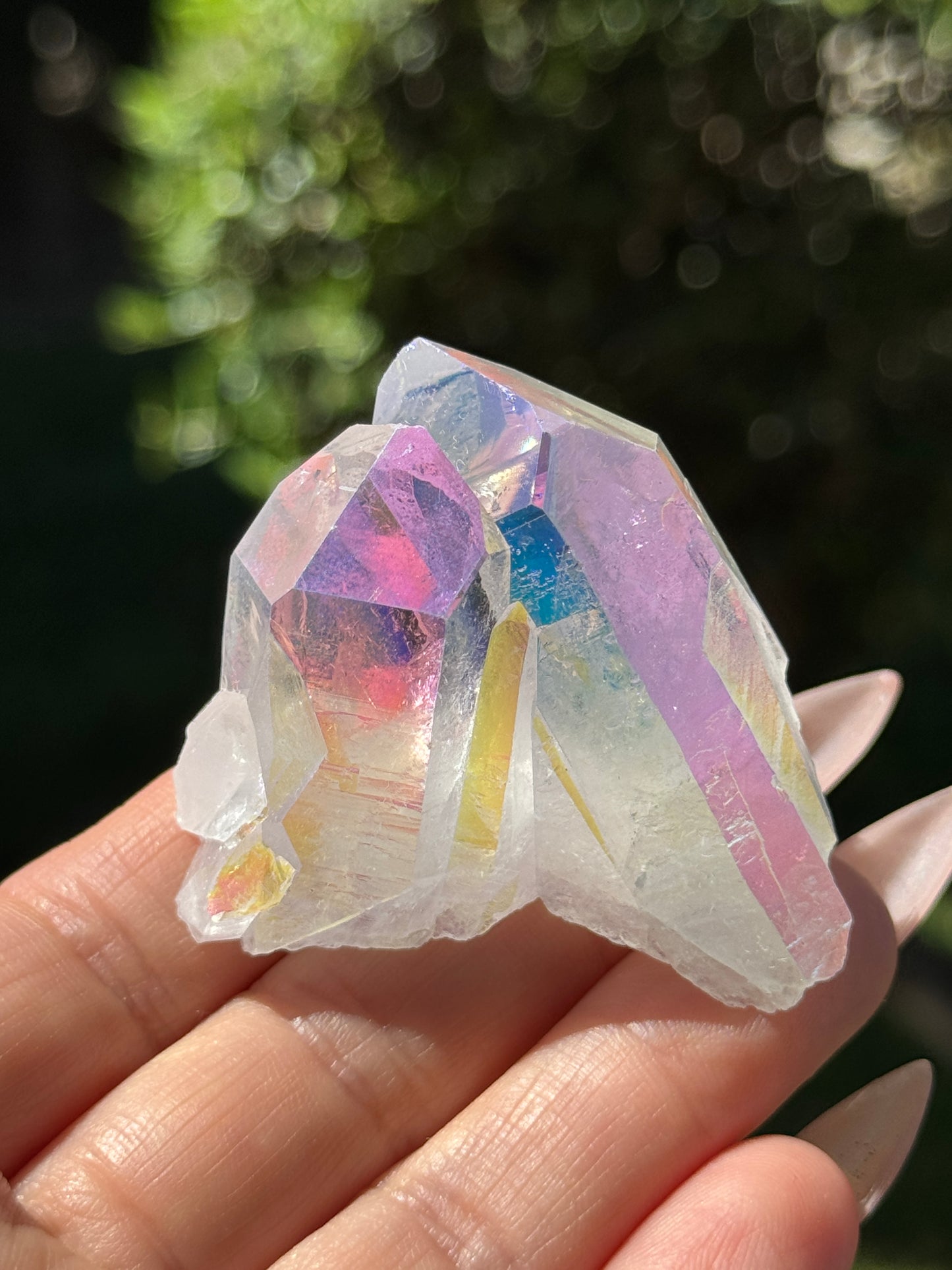 Angel Aura Quartz Cluster