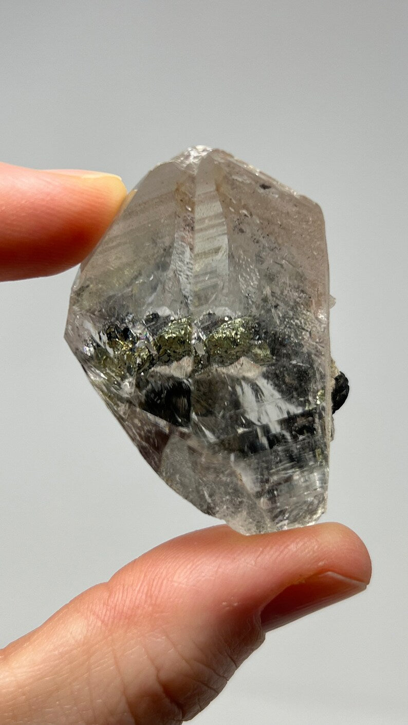 Quartz with Pyrite, Yaogangxian Mine