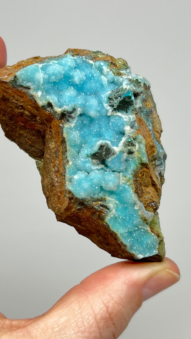 Stalactite Druse Chrysocolla, Ray Mine, Pinal County, Arizona