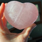 Rose Quartz Crystal Heart, Brazil