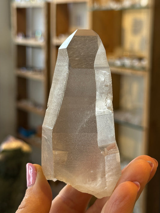 Pink Lemurian Diamond Window Quartz, Brazil