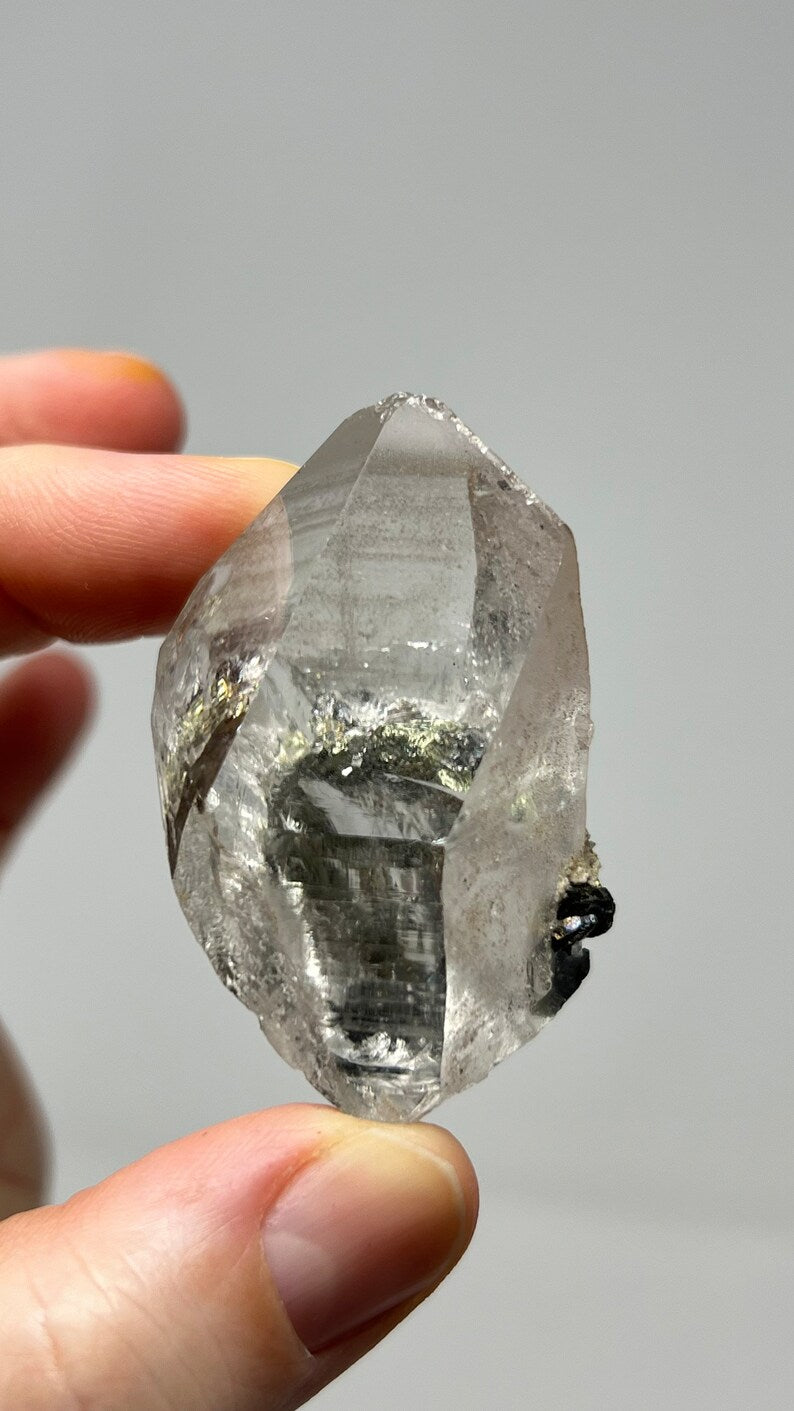Quartz with Pyrite, Yaogangxian Mine