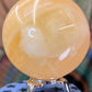 Orange Calcite Sphere with Display Stand