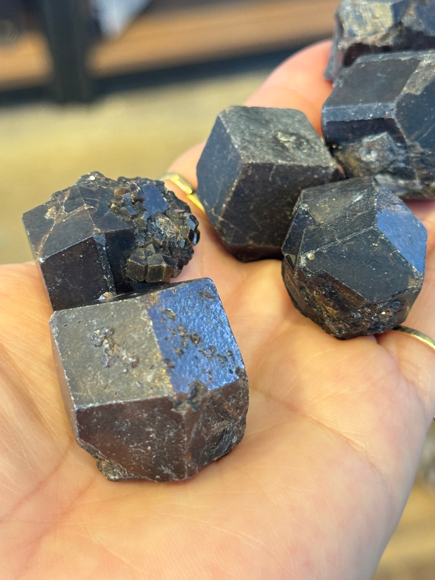 ONE Andradite Garnet var. Melanite, Black Garnet Mali