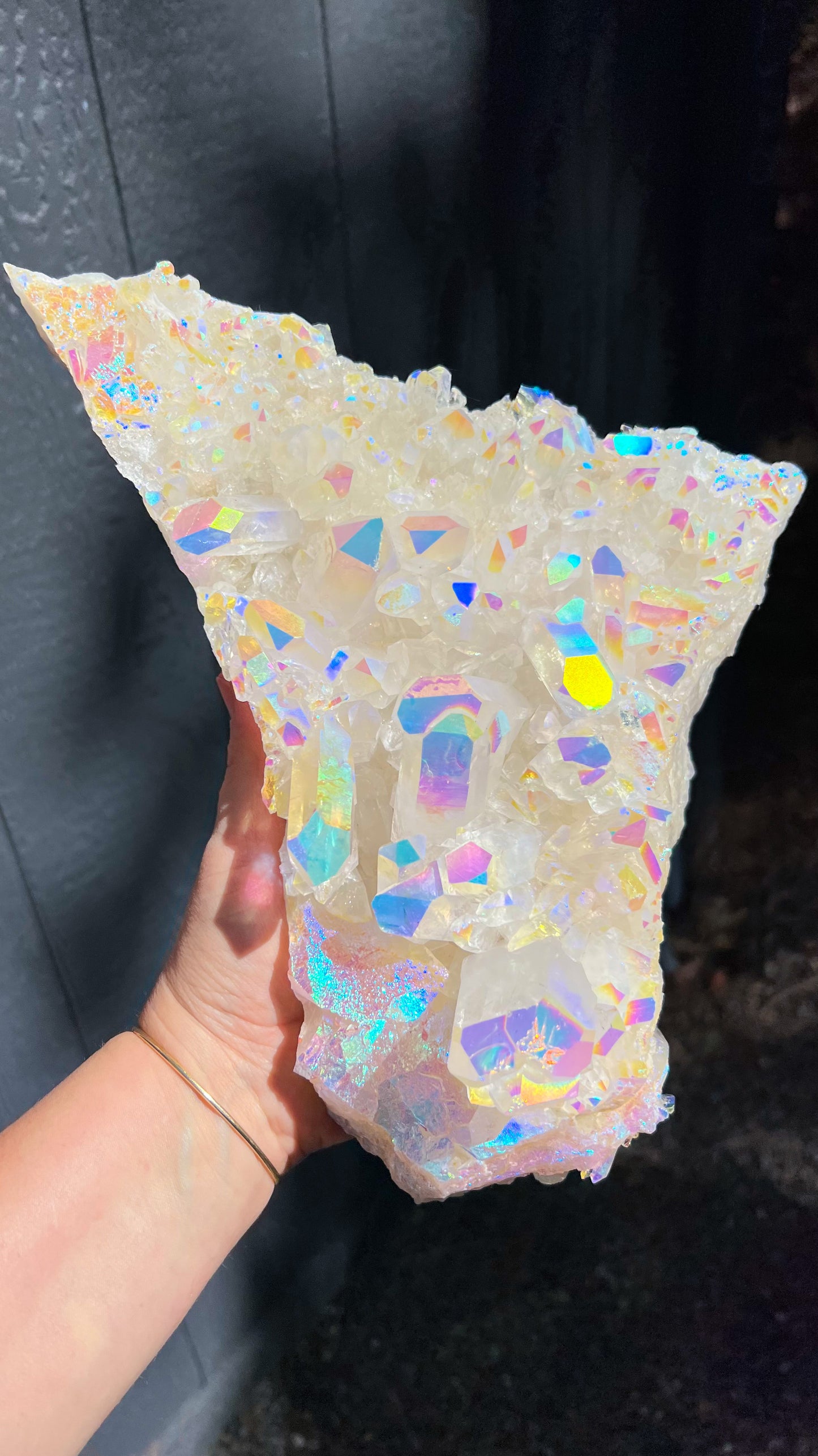 Large Angel Aura Quartz Cluster