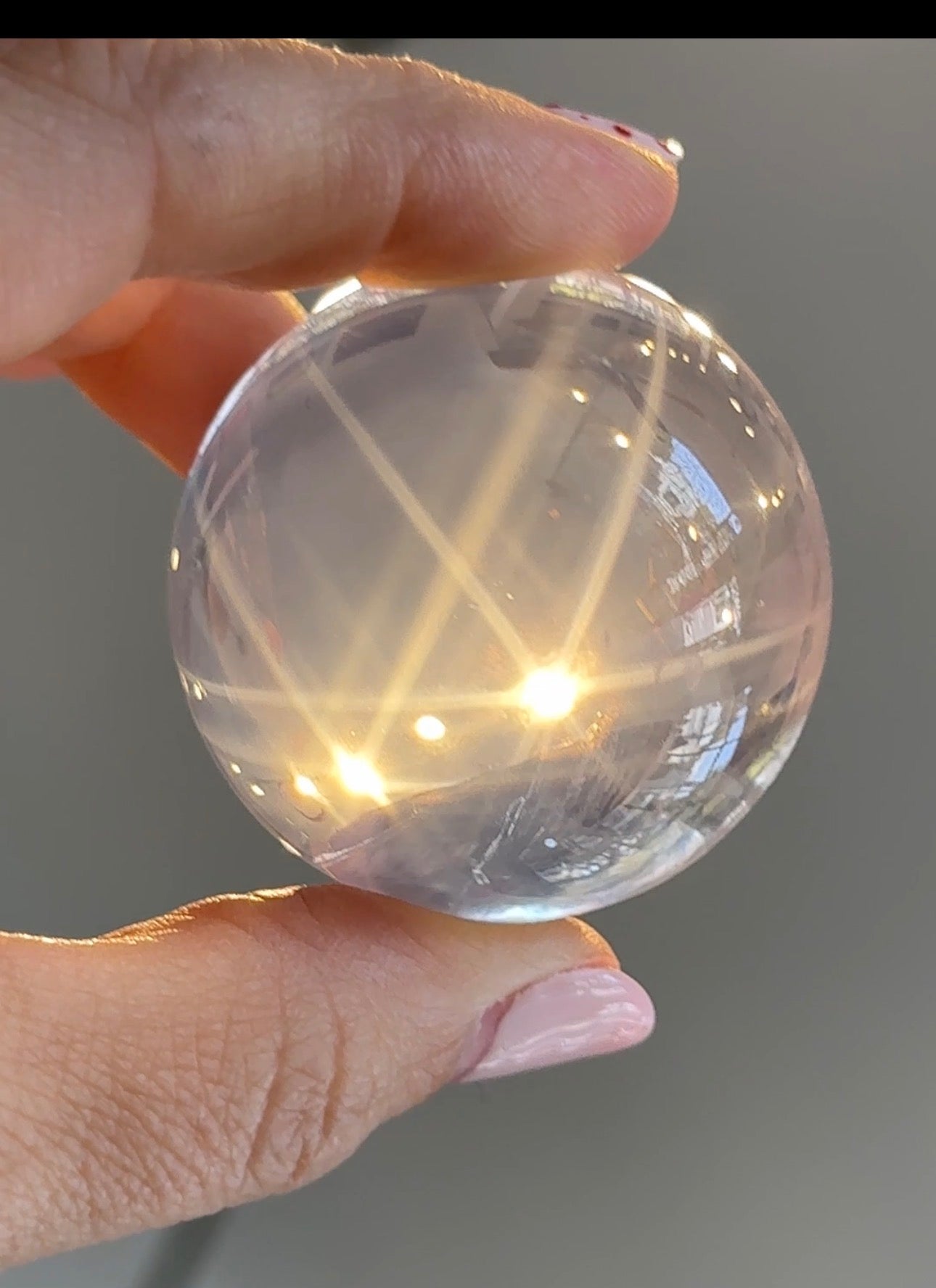 Rose Quartz Star Sphere, Brazil