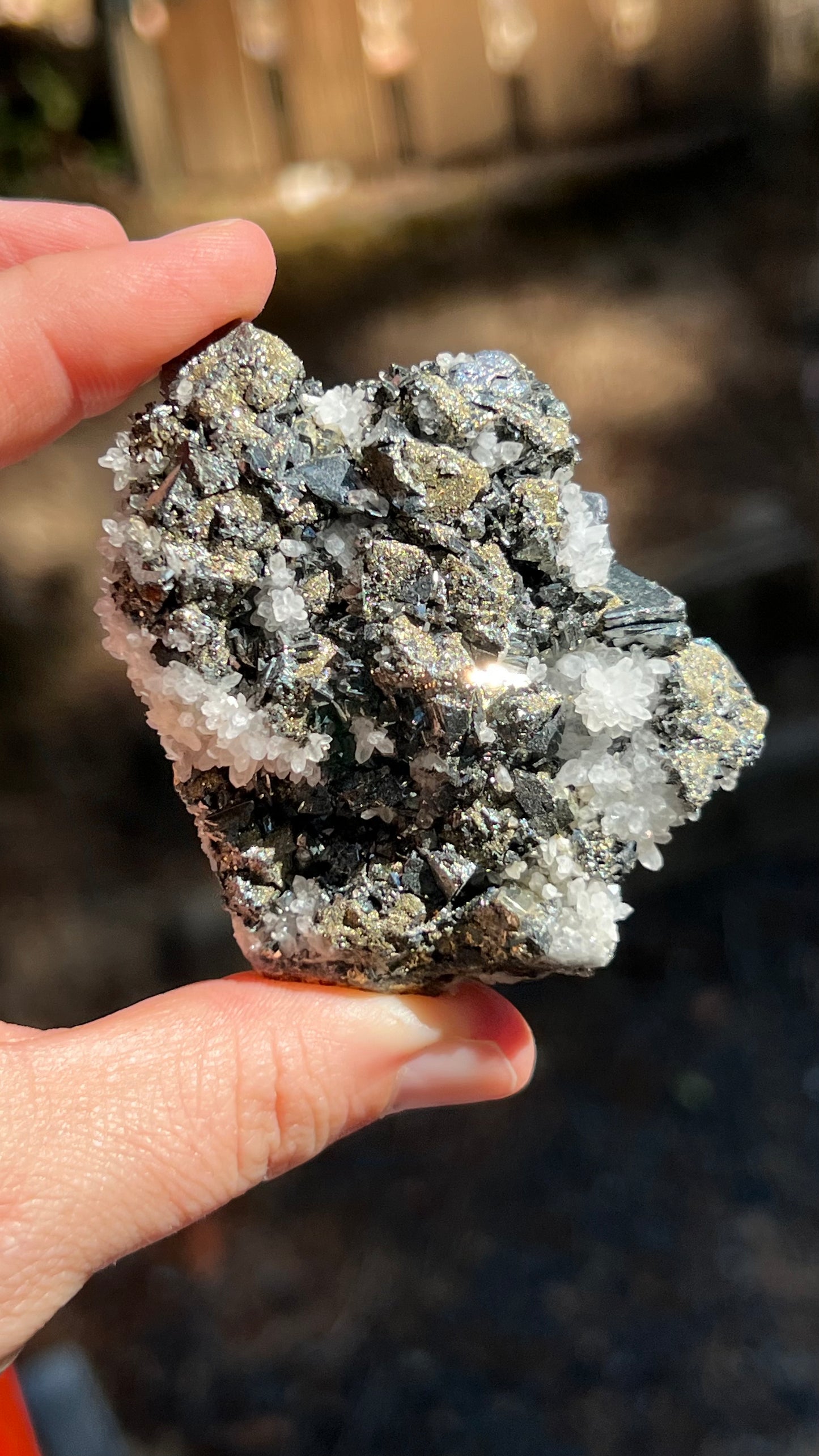 Tetrahedrite with Quartz and Pyrite, Huanzala Mine Peru