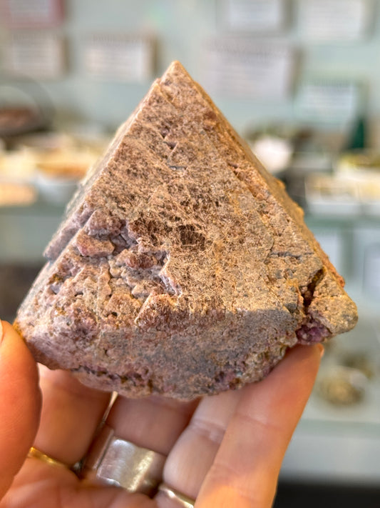 Pink Octahedral Spinel Crystal