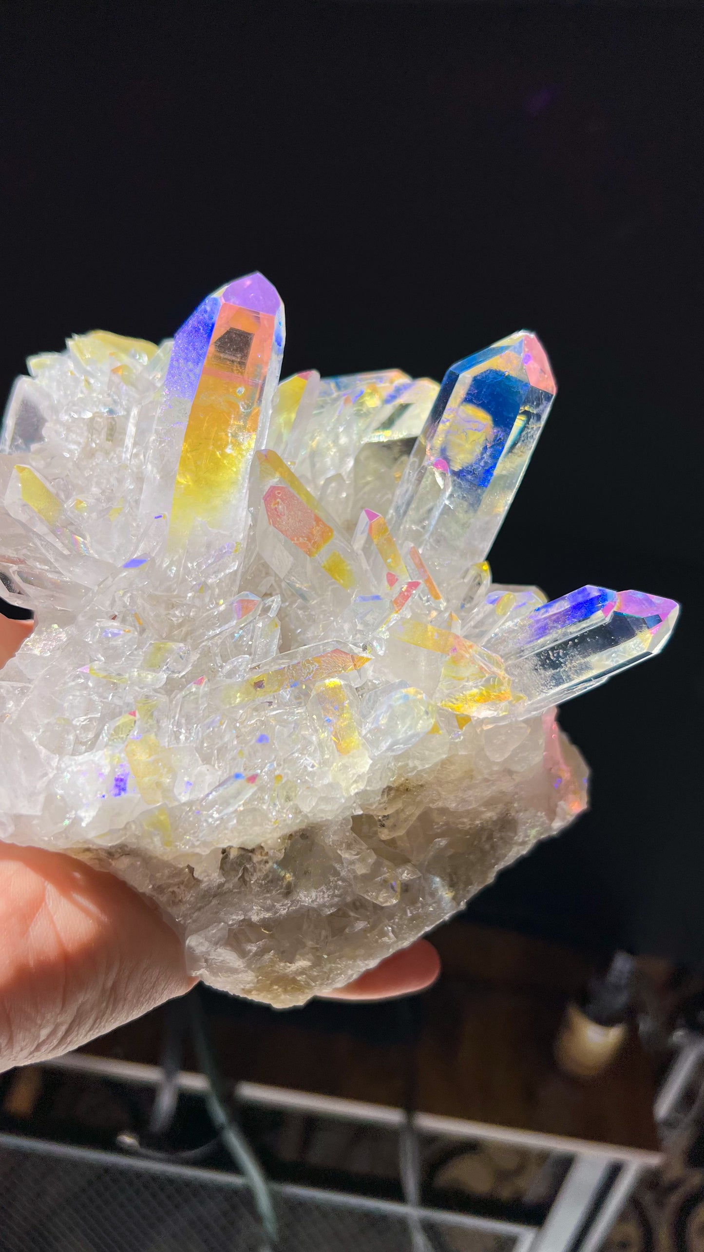 Angel Aura Quartz Cluster