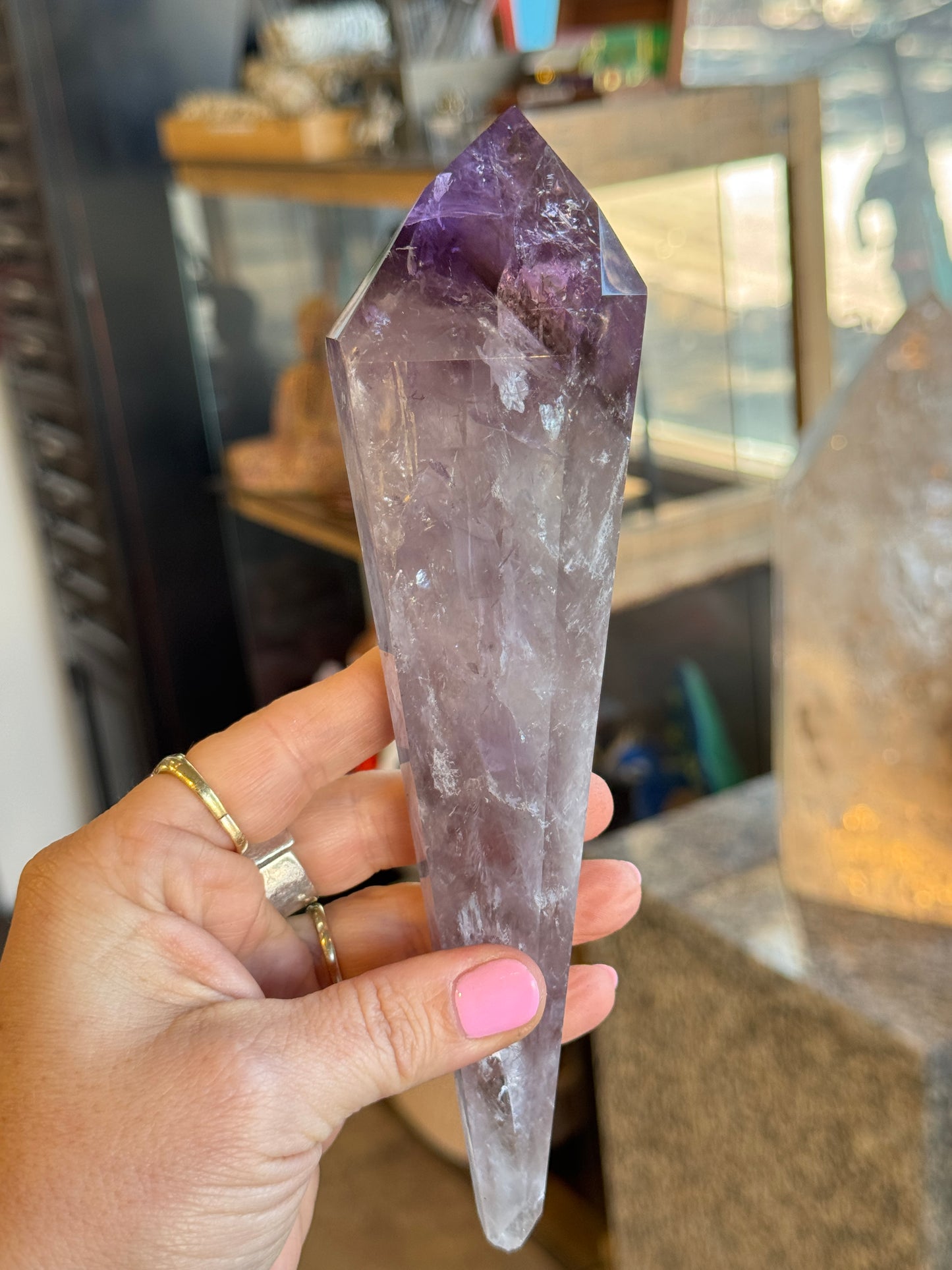 Dragon’s Tooth Amethyst Crystal Wand Brazil
