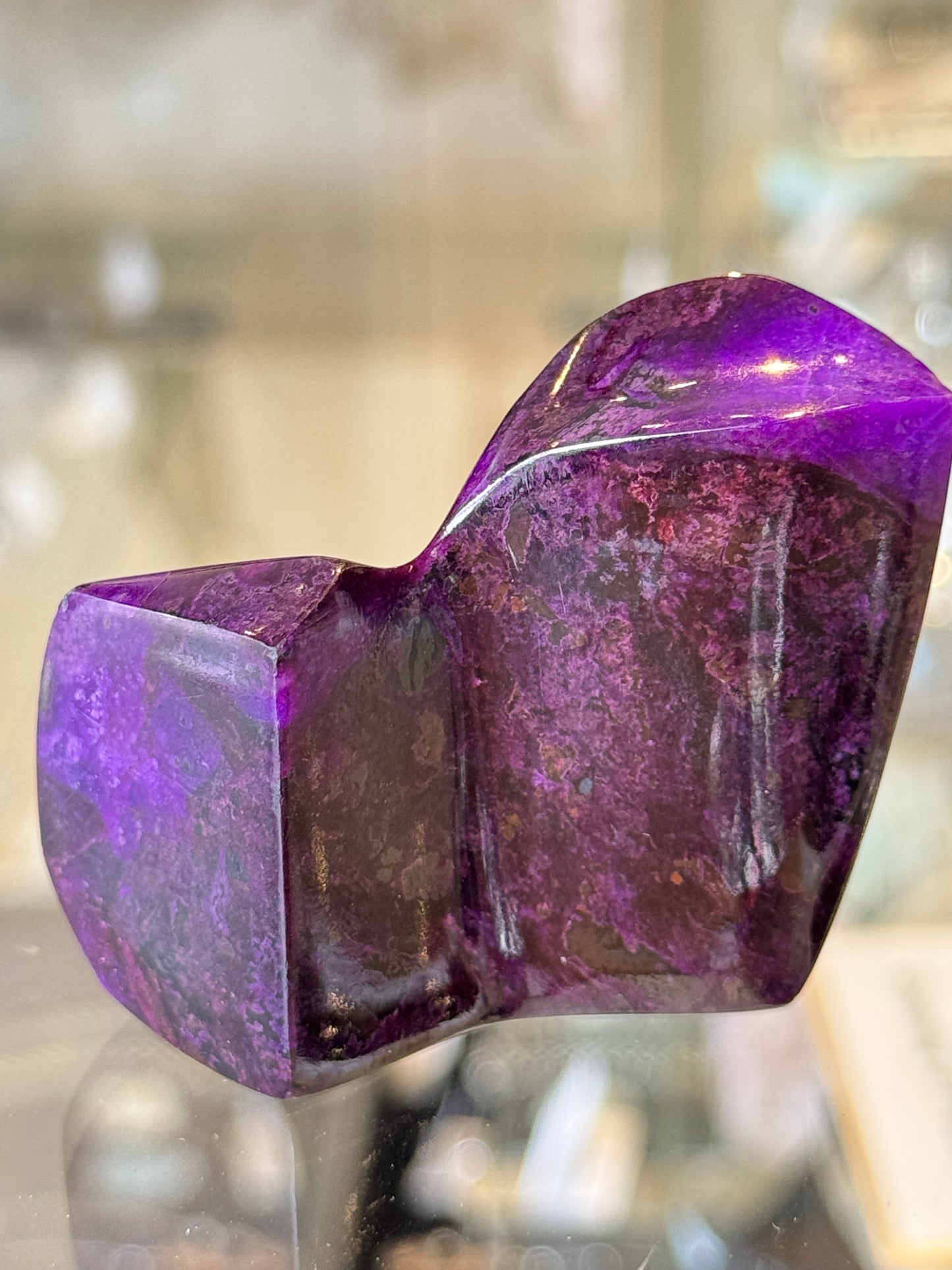 Rare Sugilite Polished, Self-standing