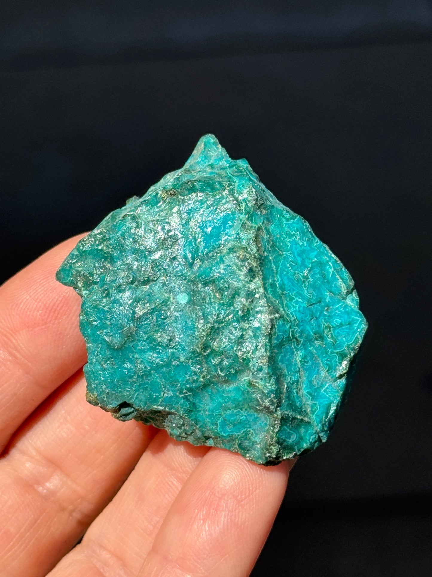 Raw Chrysocolla, Ray Mine, Pinal County, Arizona