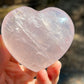 Rose Quartz Crystal Heart