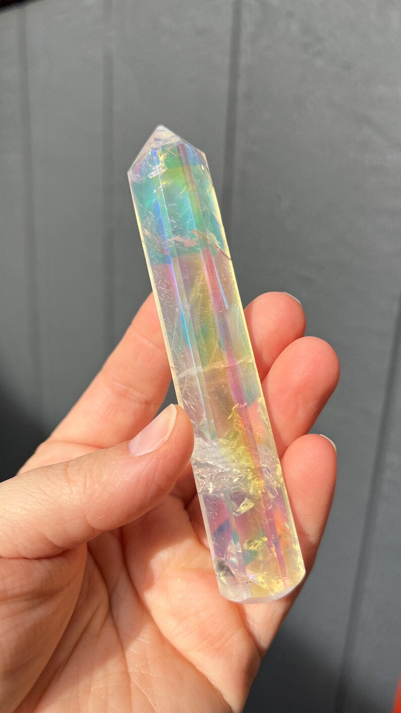 Angel Aura Quartz Wand