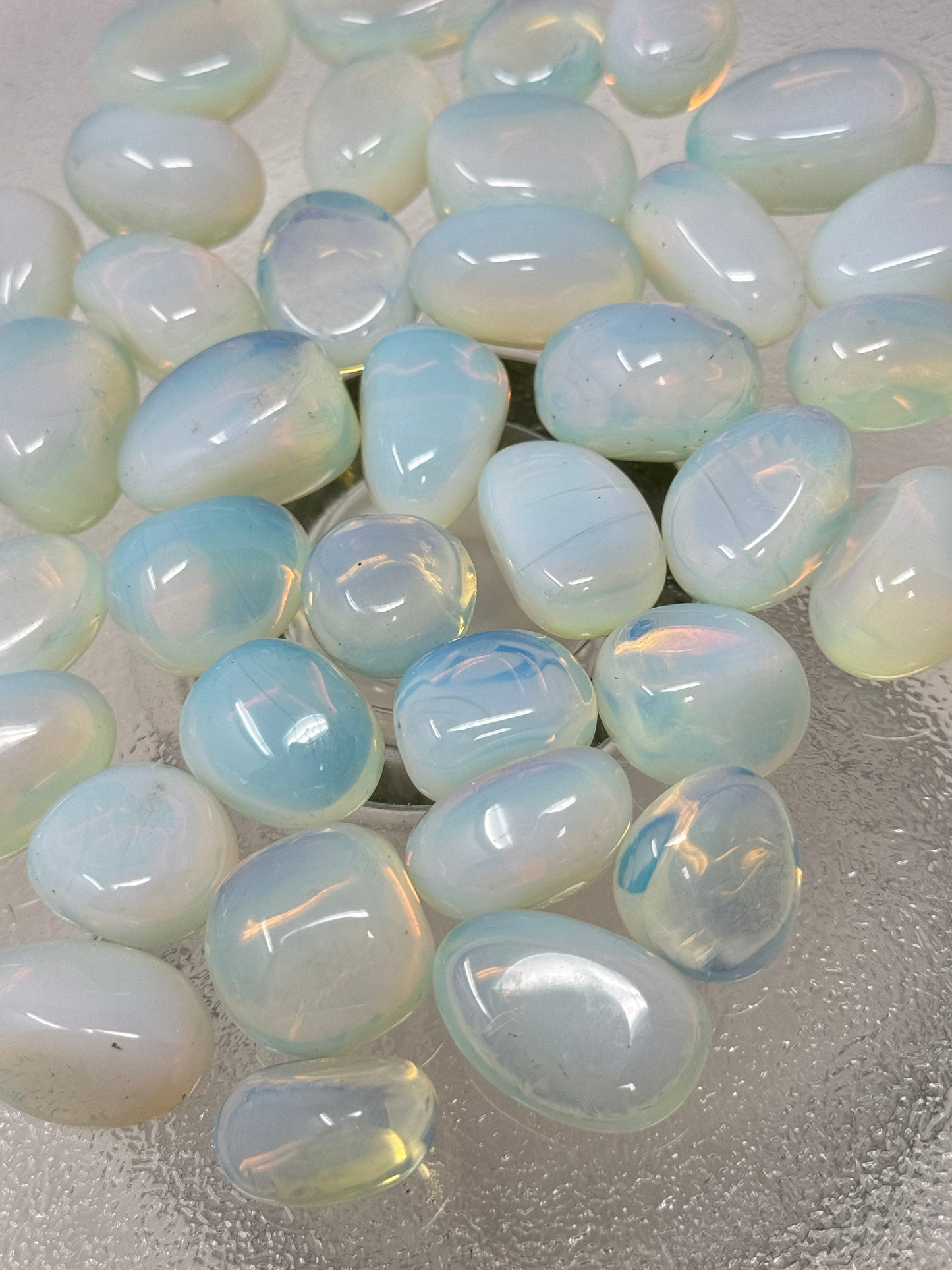 One Fire Opalite Tumbled Stone